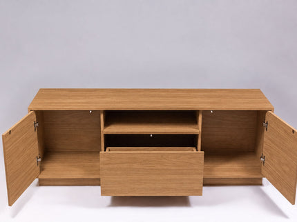 TV Stand For TVs Up To 65" With 2 Doors, 1 Drawer And 1 Open Shelf