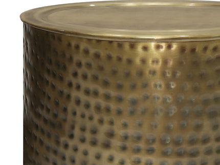 Corbin - Hammered Metal Side Table