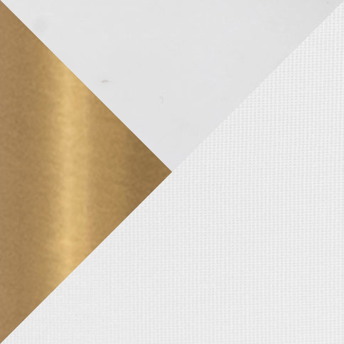 Leslie - Glam / Art Deco Floor Lamp - Gold / White