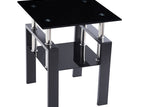 Black / 2 Pieces / End Tables