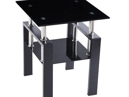 Tempered Glass Table With Storage