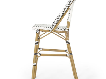 Outdoor Pe Rattan French Barstool Set