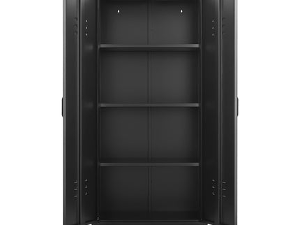 Modern Storage Cabinet With Adjustable Shelves, Magnetic Door Stopper