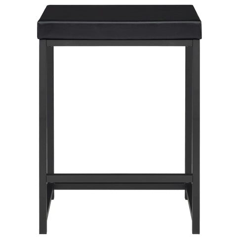 Klekner - 4 Piece Counter Height Table Set With Nesting Tables And Backless Stools - Charcoal