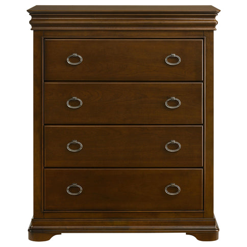 Leonide - 4 Drawer Chest - Cherry