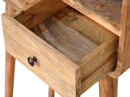 Curved Chestnut Console Table
