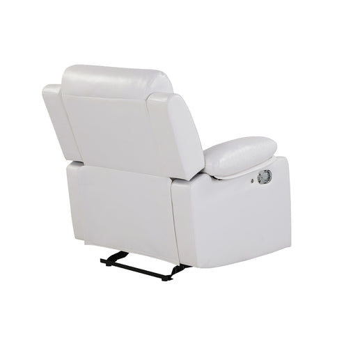 Blanche - Glider Recliner With LED, Pillow Top Arms