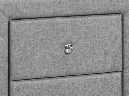 Nightstand, Storage Drawer Versatile Use, Upholstered, Transitional