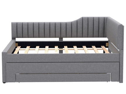 Upholstered Daybed With Trundle And 3 Drawers