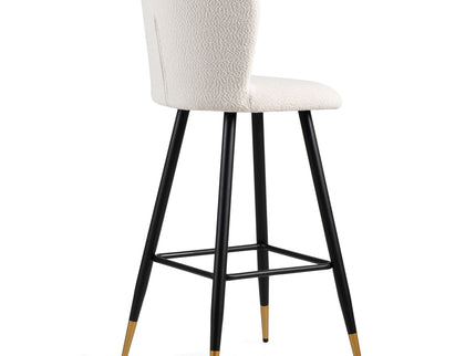 Modern Style Barstool, Tipped Ends, Suitable For Various Decoration Styles - White