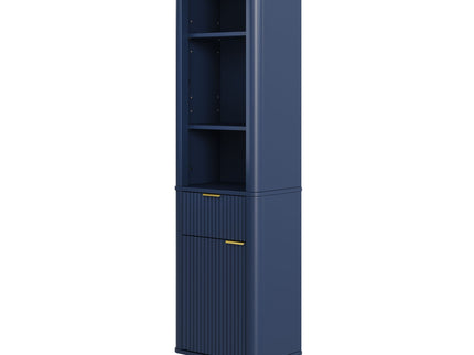 Tall Bathroom Storage Cabinet With Adjustable Shelves And 1 Drawer & Door