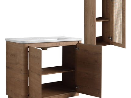 Freestanding Bathroom Vanity With Sink And 2 Soft Close Doors