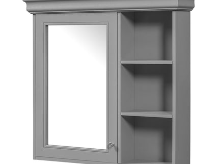 Wall Mounted Bathroom Medicine Cabinet With Mirror And Adjustable Storage With Soft Close Hinges