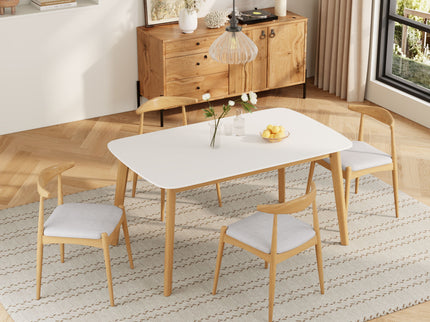 5 Piece Dining Set With Upholstered Chairs