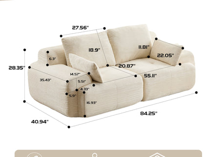 2 Seater Large Sectional Couches For Living Room