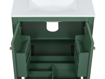 Bathroom Vanity With Sink With 2 Doors And Adjustable Shelf