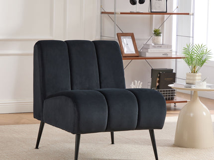 Upholstered Armless Chair For Living Room