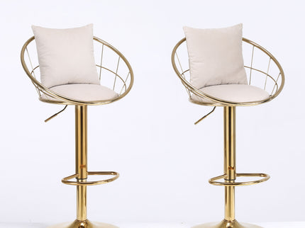 Unique Design Bar Chair, 360 Degree Rotation, Adjustable Height, Suitable For Dining Room And Bar