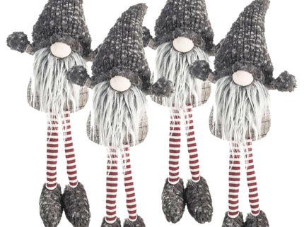 Christmas Gnomes Decorations, Christmas Table Home Ornaments For Holiday Party Gifts (Set of 4) - Gray
