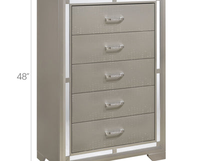 Alana - Chest - Silver Champagne