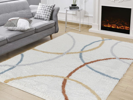 Loft Shag - 7'10" X 9'10" Polypropylene Shaggy Area Rug - Ivory