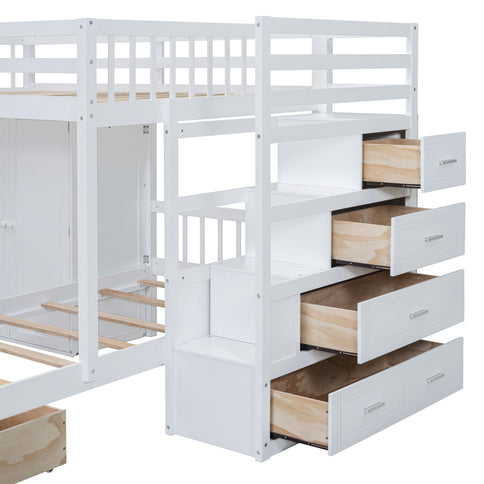 Bunk Bed With Wardrobe, Drawers