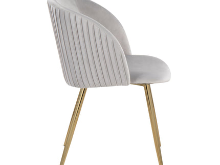 Fran - Pleated Waves Contemporary Chair (Set of 2)