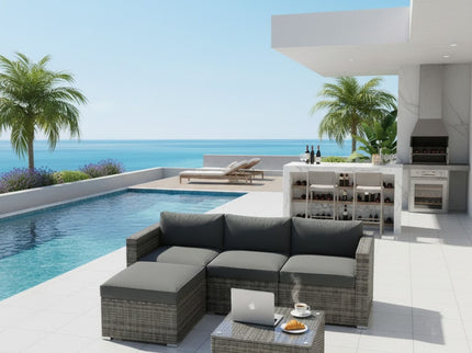 Modern Patio Set With Coffee Table