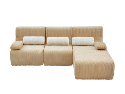 Oversized Sectional Sofa, Living Room Seating With Modular Design
