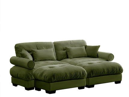 Super Comfort Oversized Modular Sectional Sofa With Movable Ottoman