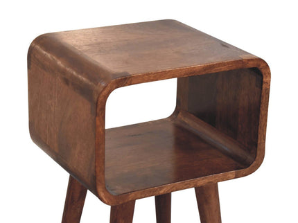 Minimalist Open Curved Nightstand