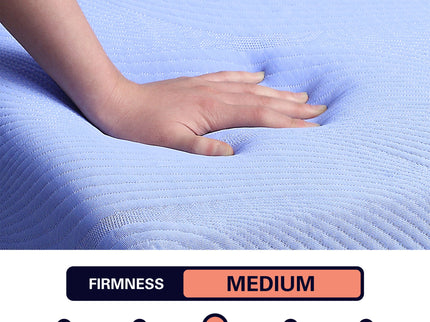 Refresh - 12" Flex Head Latex Foam Hybrid Mattress And Adjustable Base Bundle - Blue - King