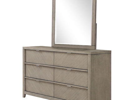 6 Drawer Dresser - Light Gray