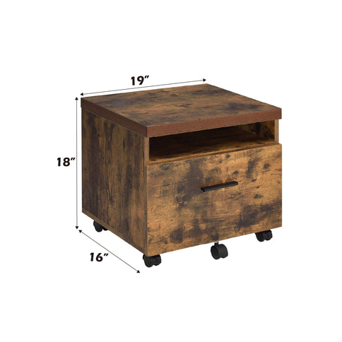 Bob - File Cabinet - Weathered Oak / Black