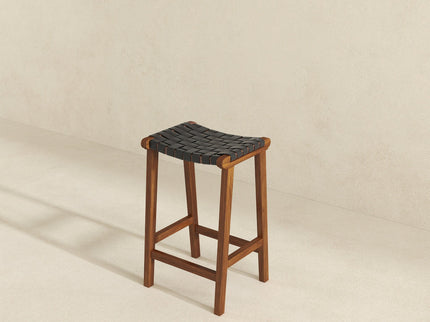 James - Mid-Century Modern Genuine Counter Stool