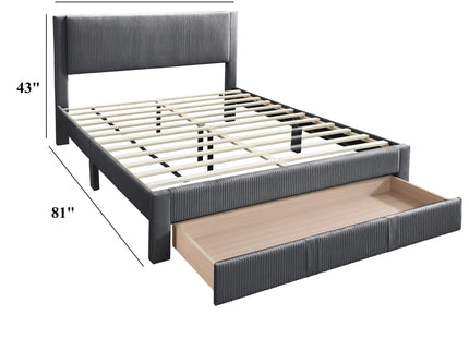 Contemporary Bed & Storage Drawer