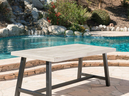 Outdoor Sandblast Finish Acacia Wood Dining Table