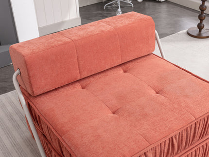 Folding Sofa With Removable Back Cushion, Convertible Futon Sleeper Chair