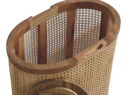 Larissa - Lid Up, Storage Stool - Oak