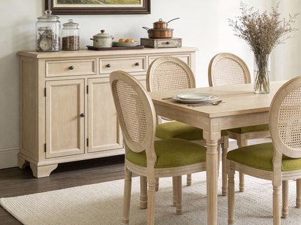 French Country Dining Chairs & Round Back (Set of 2)