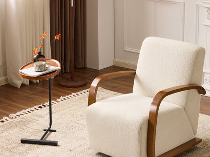 Swivel Accent Rotatable Ergonomic Single Chair For Living Room