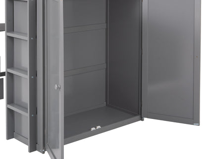 Loft Bed With Drawers, Desk, And Wardrobe