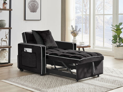 Modern 3 In 1 Sofa Bed Chair, Adjustable Recliner