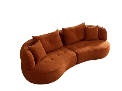 Modular Sofa, Durable Fabric, Solid Wood Frame, High Density Sponge Padding, Seating For 4