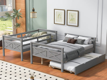 Bunk Bed With Ladder And Safety Guardrail