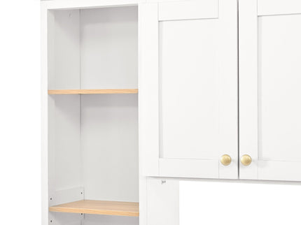 Computer Desk With Hutch, Workstation With Desk Grommet & Keyboard Tray