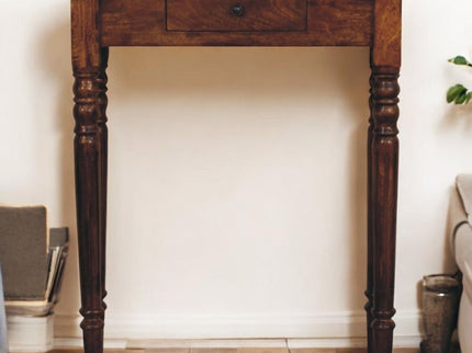 Turned Legs Drawer Console Table