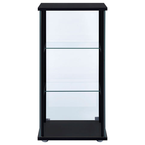 Callie - 3 Shelf Curio Cabinet - Black