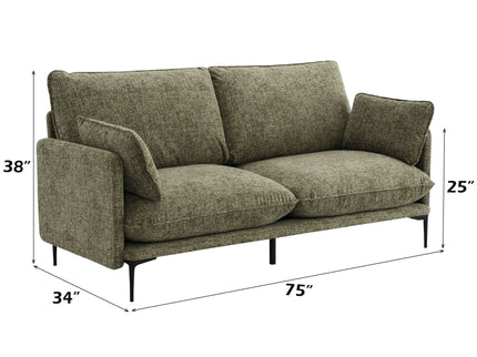Dalton - Sofa With 2 Pillows - Green