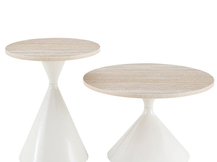 2 Piece Coffee Round Table Set